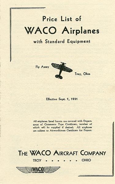 1931 Price List 01.jpg - 1931 Price List Page 01